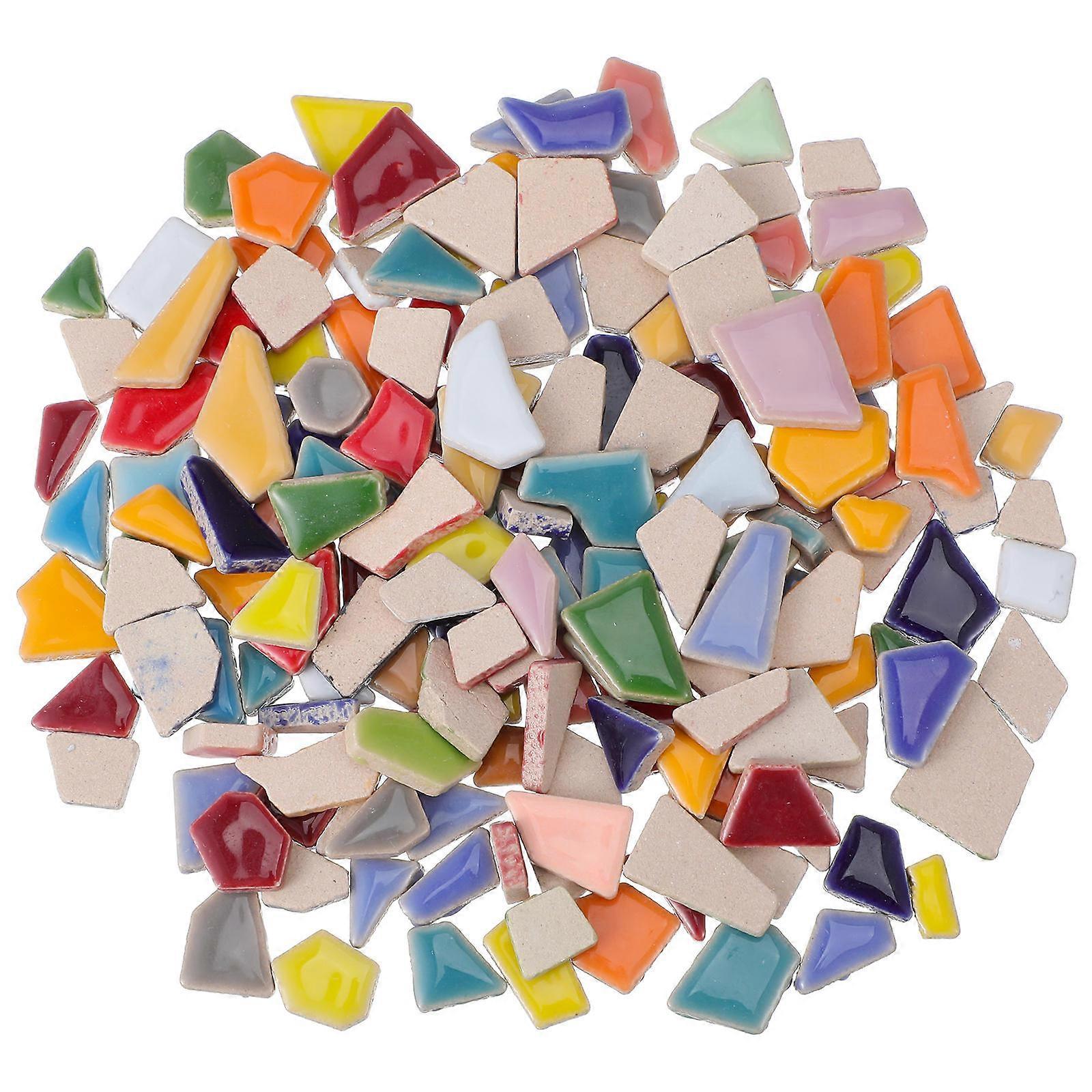200g Colorful DIY Mosaic Tiles Pretty Ceramic Mosaic Tiles Delicate Mosaic Tiles