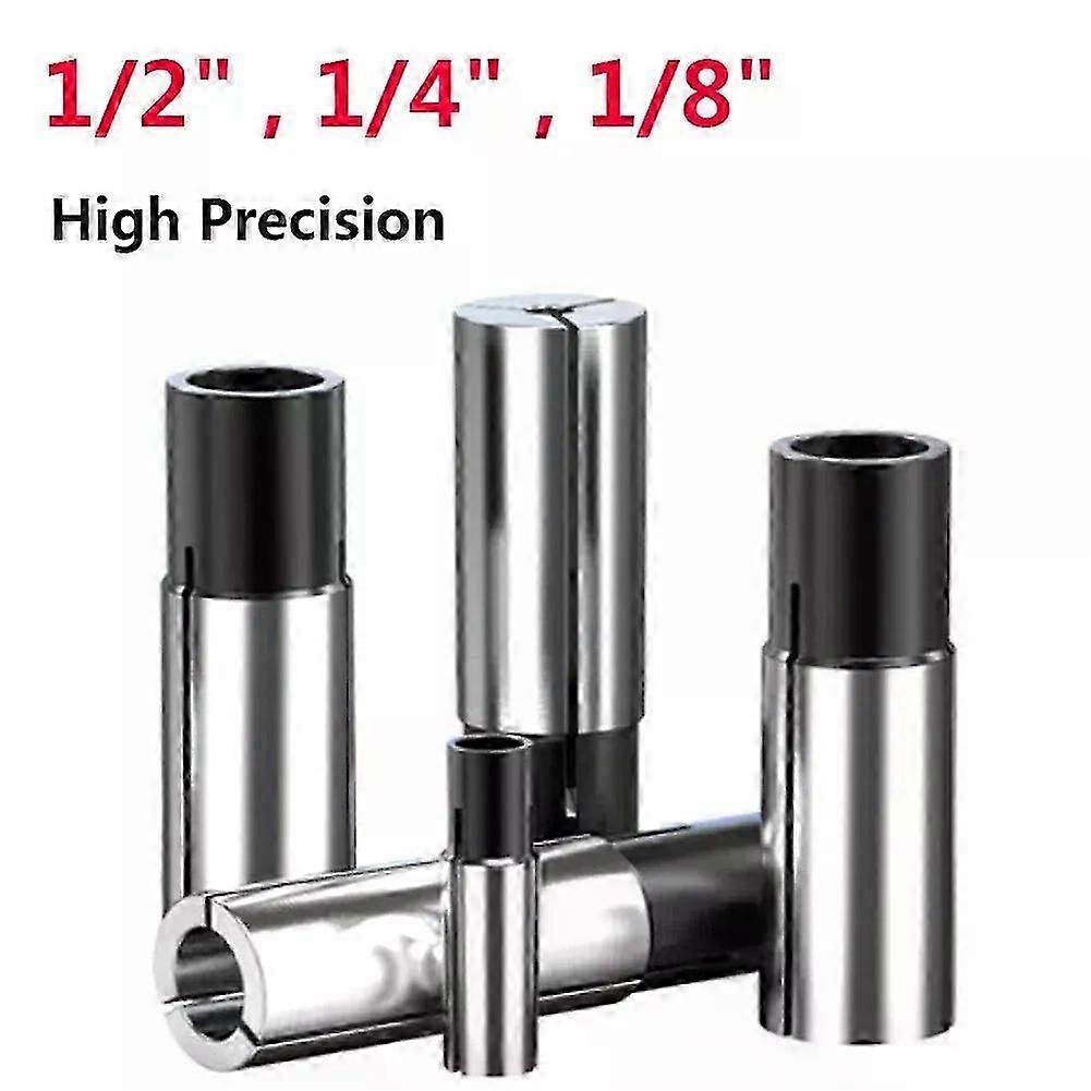 1pccolletchuckconversionsleeve 1/2 1/4 1/8 Collet Adaptor Shank Reducer Bit Cnc Spindle Router 4/6/8/10mm