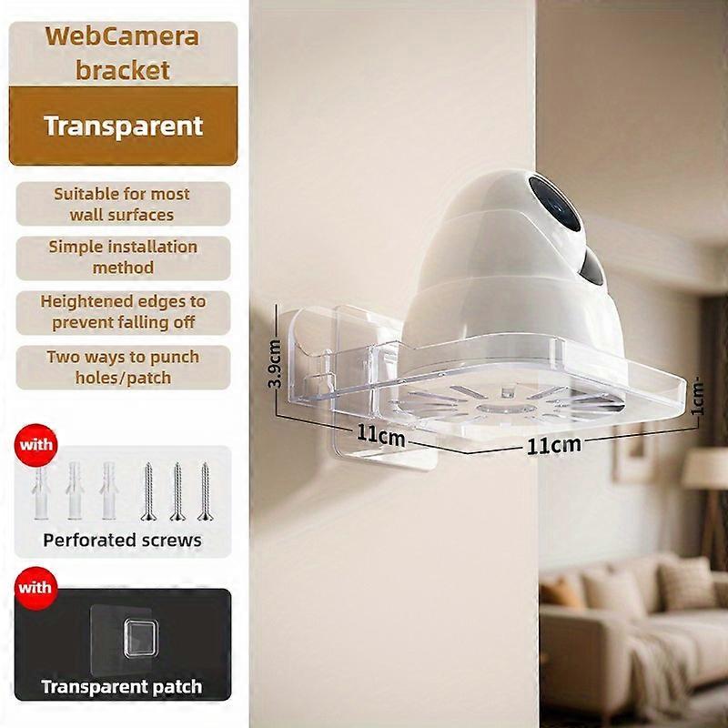 Universal Non-Drilling Wall Mount for CCTV Camera - Durable and Space-Saving Storage Holder