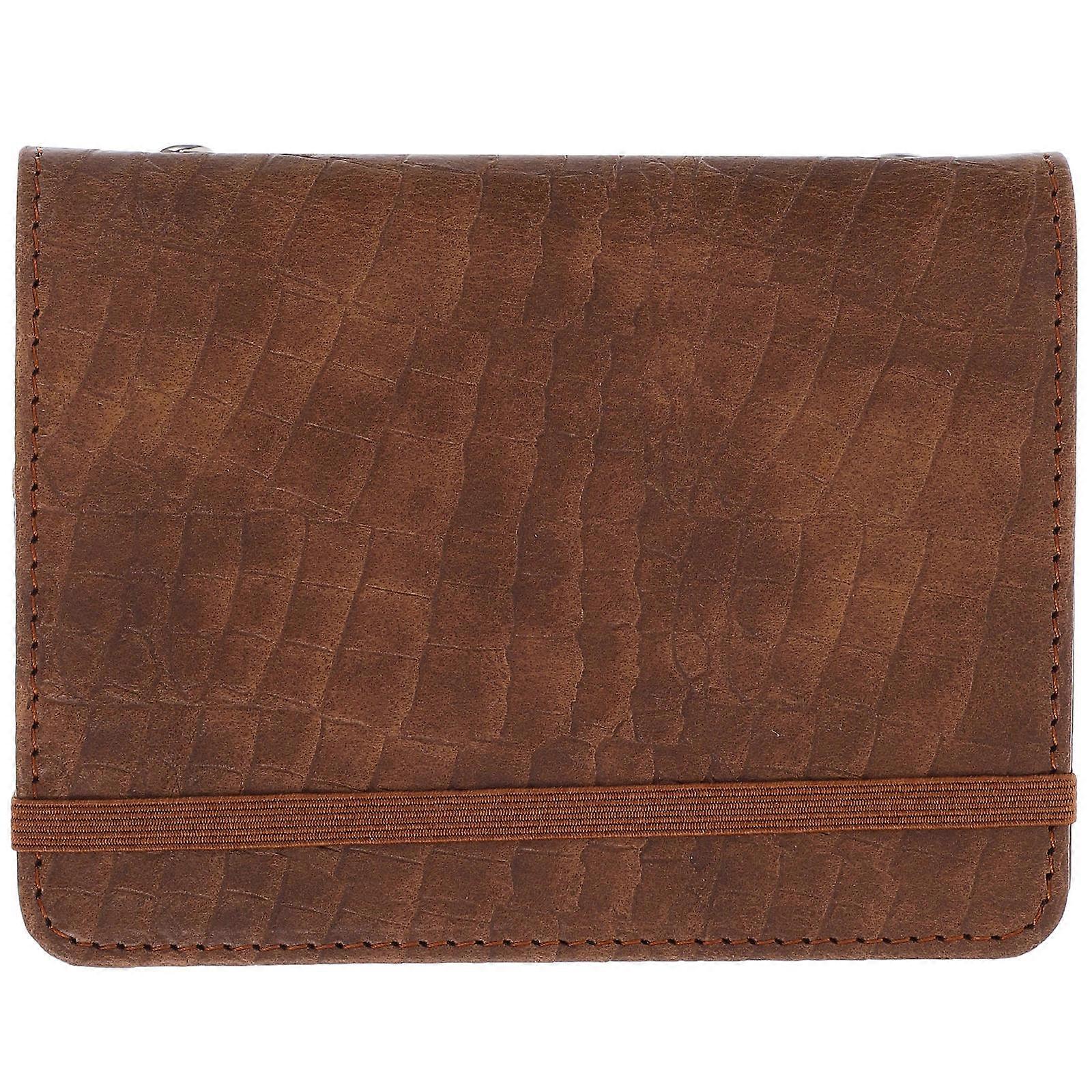 Pocket Journal Notebook Pattern for Daily Use Coffee PU Notebook