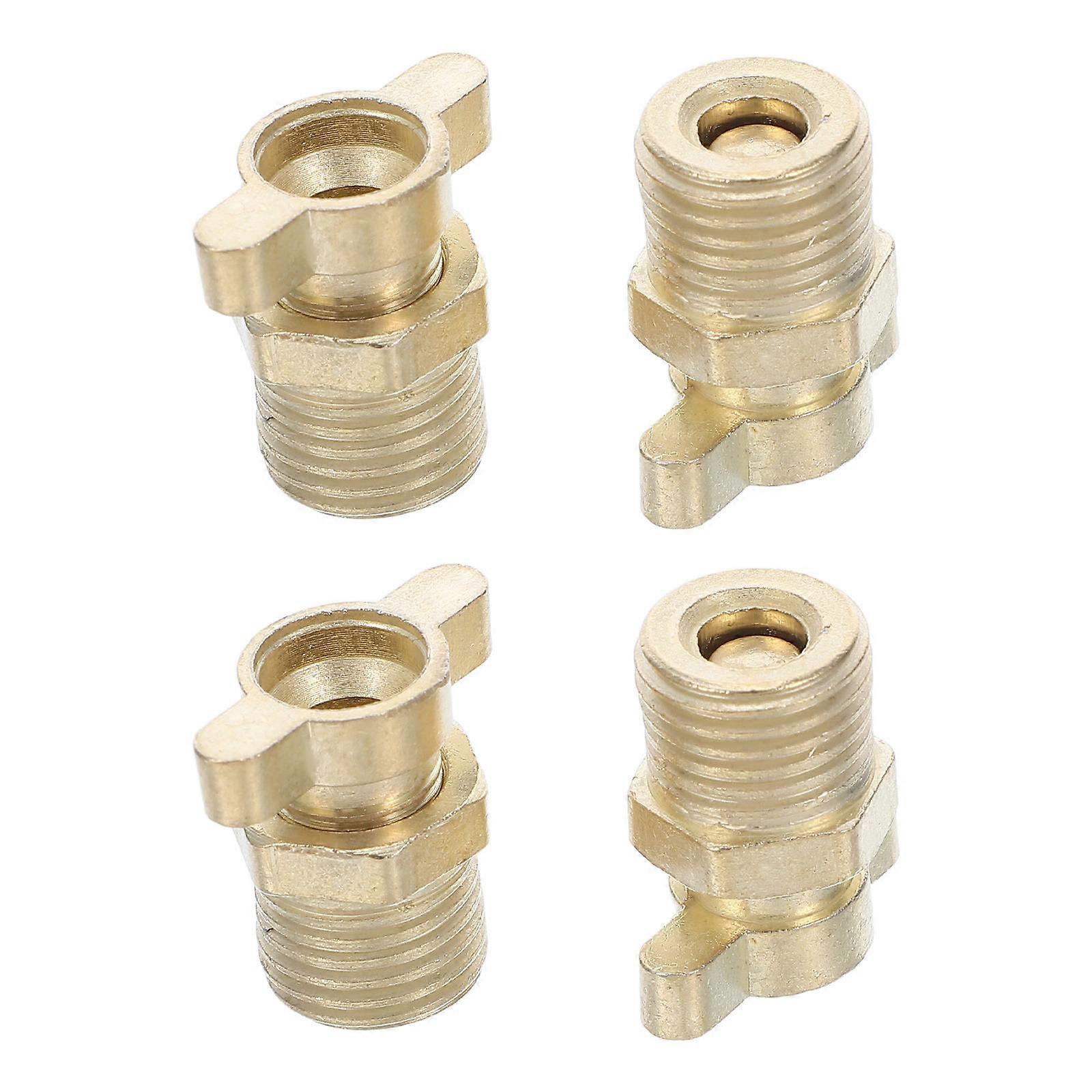 Air Compressor Check Valve for Durable Use 4Pcs Zinc Alloy Component