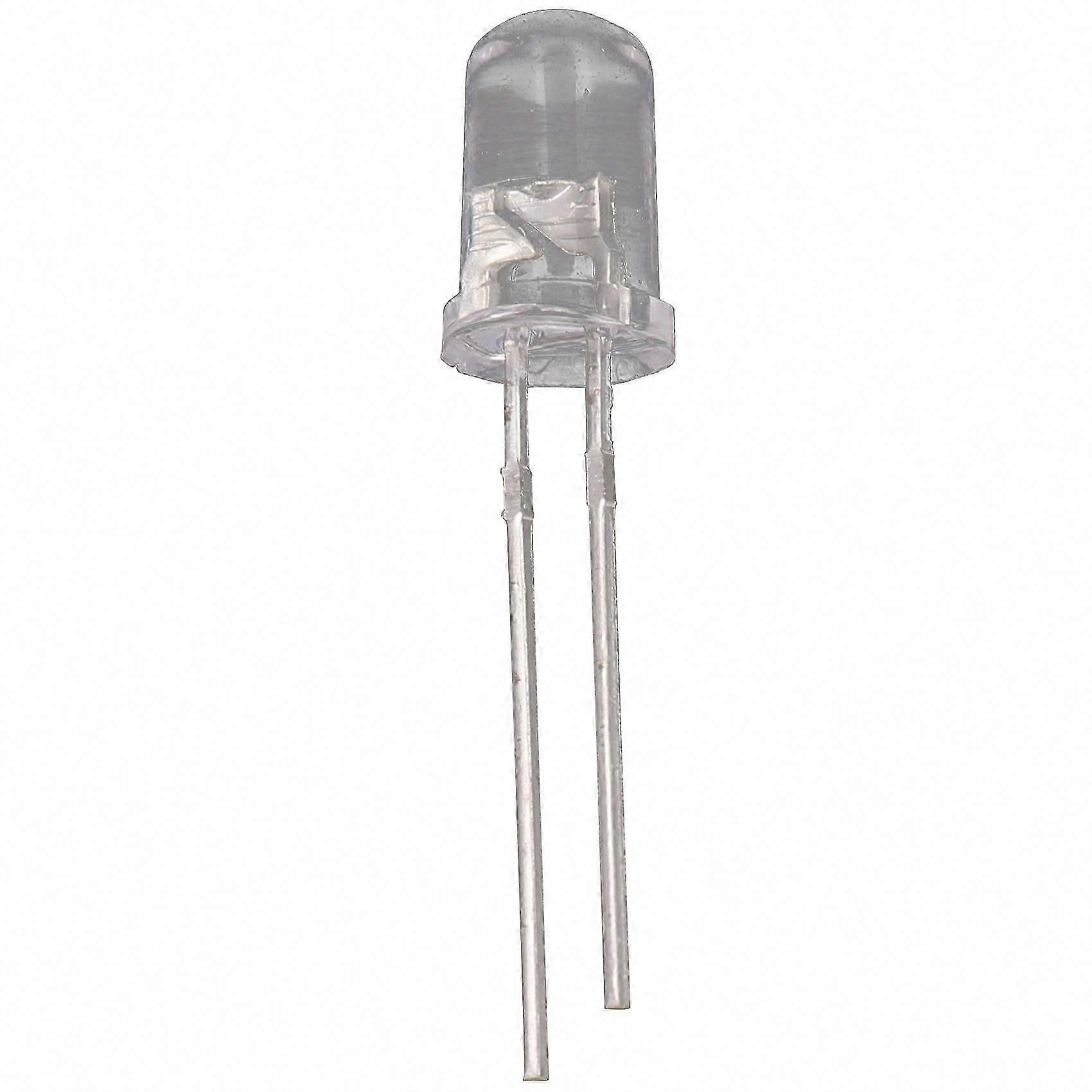 100 pcs 5mm White LED Diodes, 3V 20mA DC, Electronic Components for DIY Projects