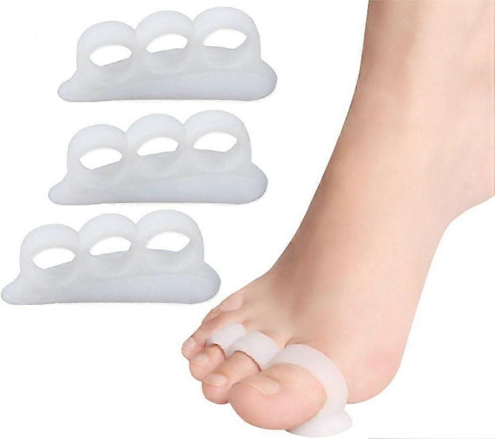 Hammer toe corrector, hammer toe pads, toe spreaders, toe separators, soft gel