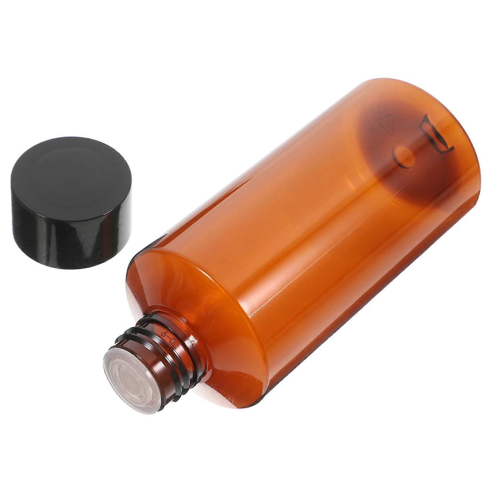Amber Plastic Bottle Travel Containers for Storage Use Cosmetics Set