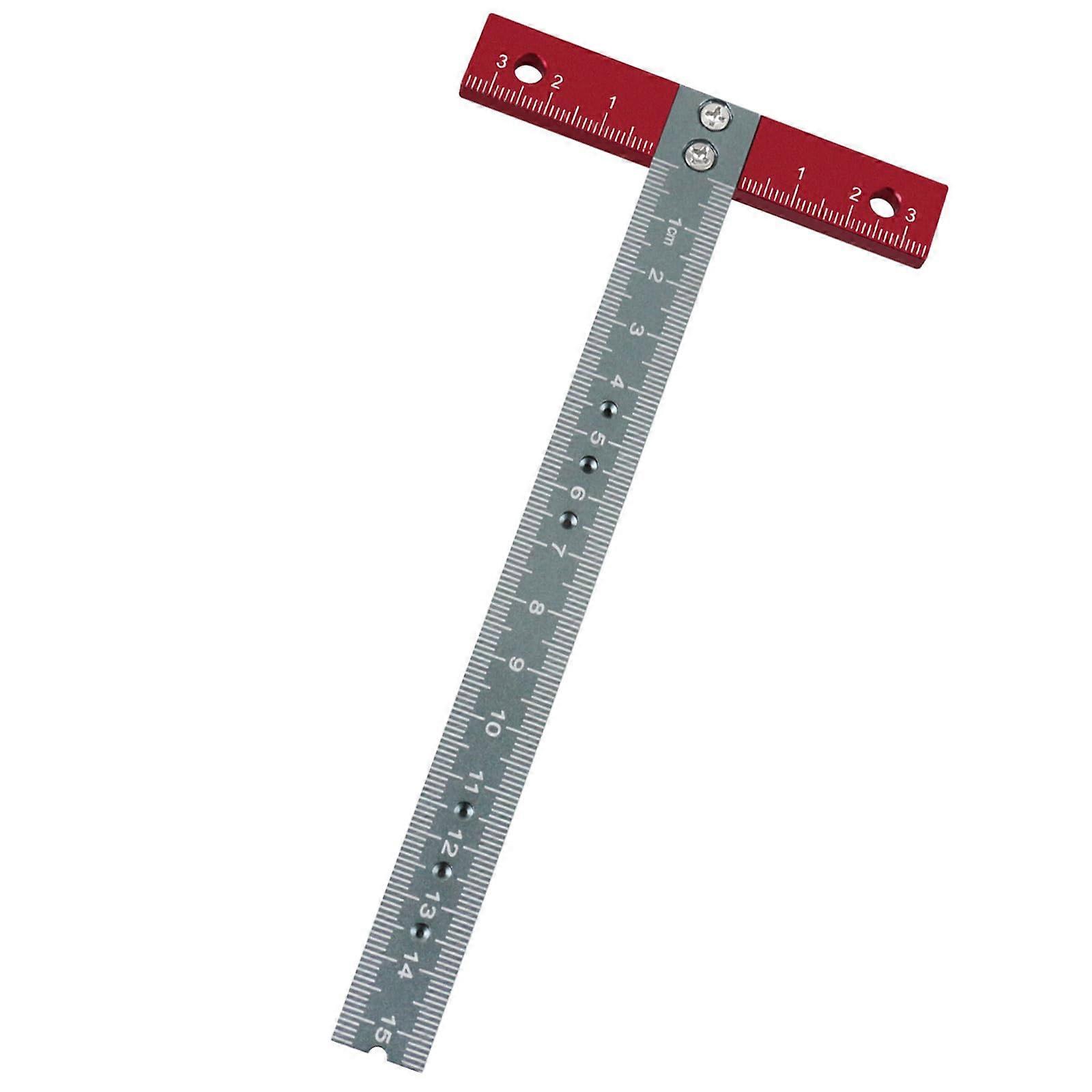 Aluminum T Square Ruler for Drafting and Art Framing, Precision Scale for Accurate Angle Measurement