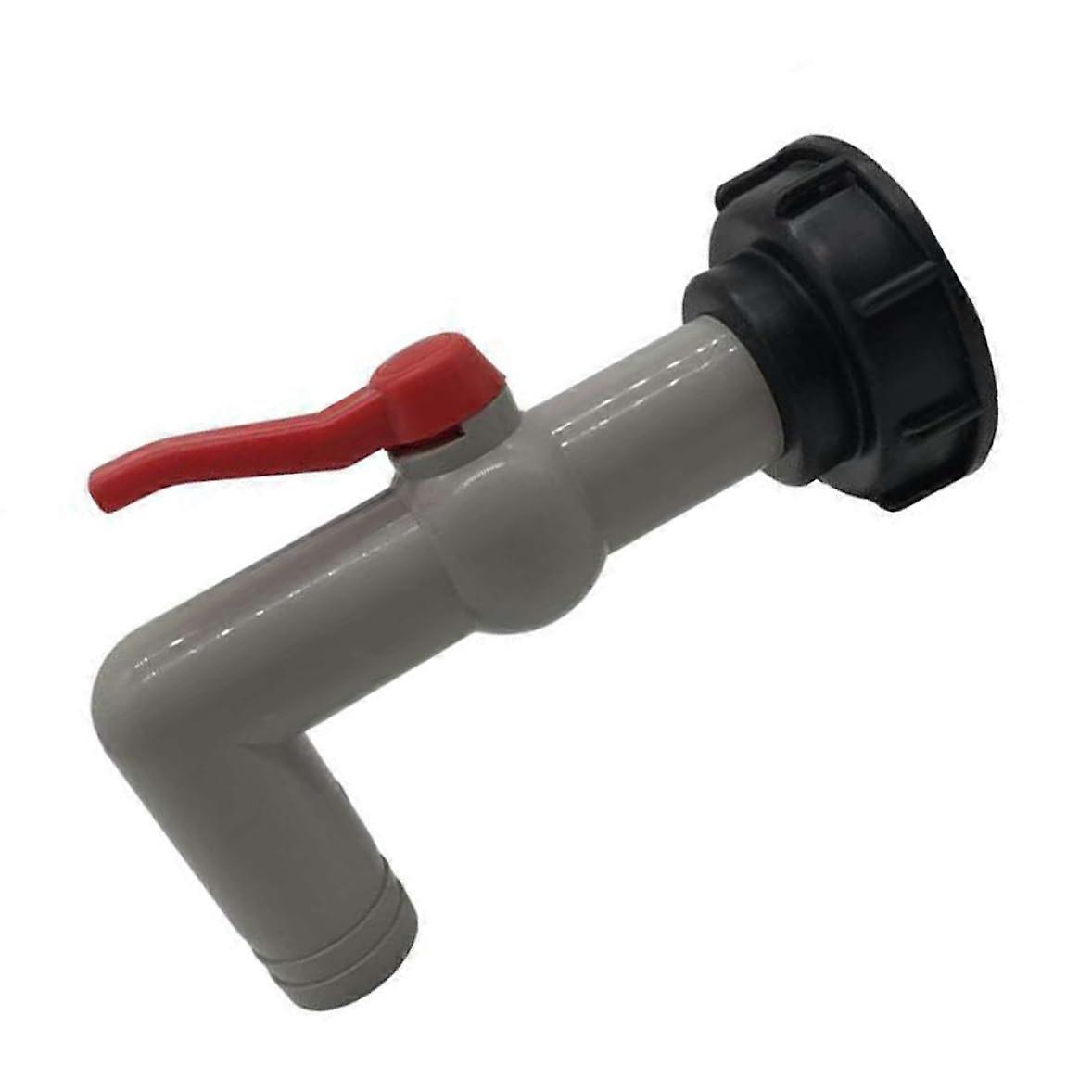 IBC Tank Adapter with 90° Extended Valve and Quick Connect for Garden Water Control