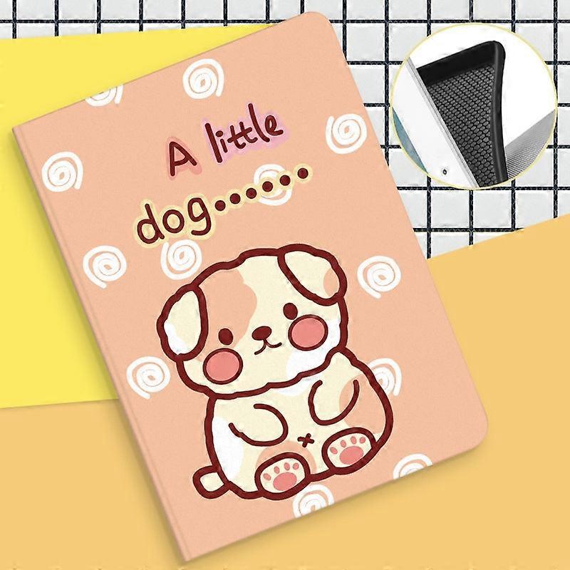 Capa elegante para iPad de 10,2 polegadas com estampa de cachorrinho fofo em silicone.