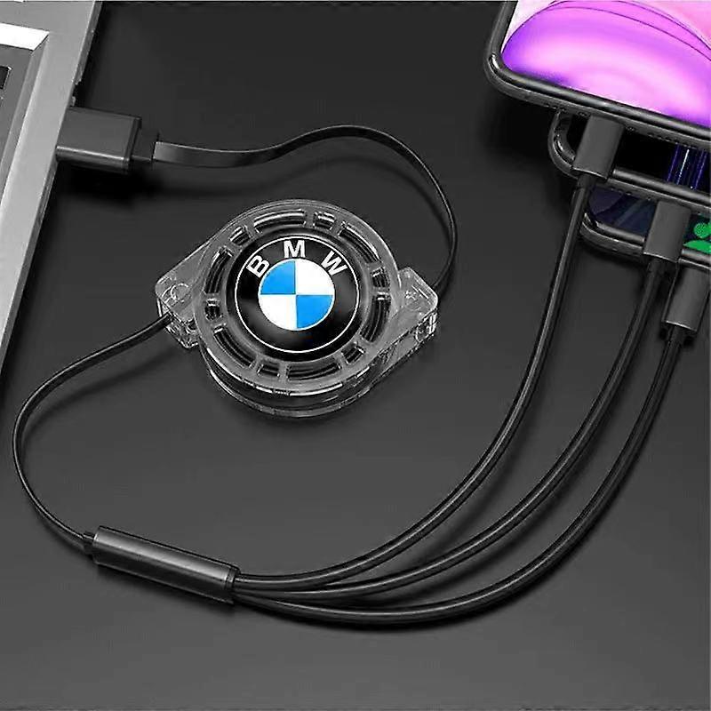 Car interior Accessories 3 in 1 USB Cable For E36 E39 E46 E60 E61 BMW E90 X3 X5 X6 USB Fast Charging Cable Phones Quick Charge