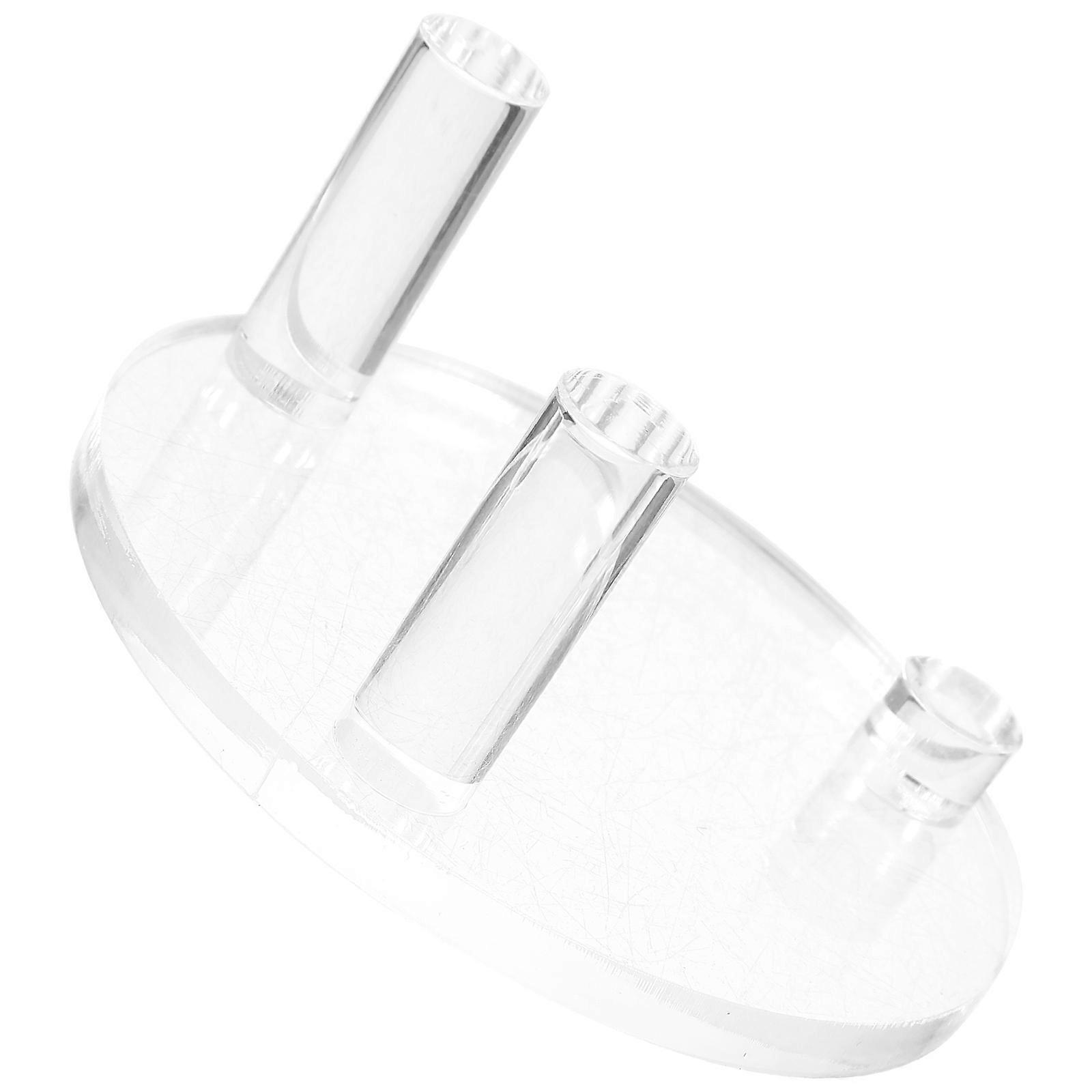 Clear Acrylic Display Stand for Storage Three-Peg Acrylic Display Stand