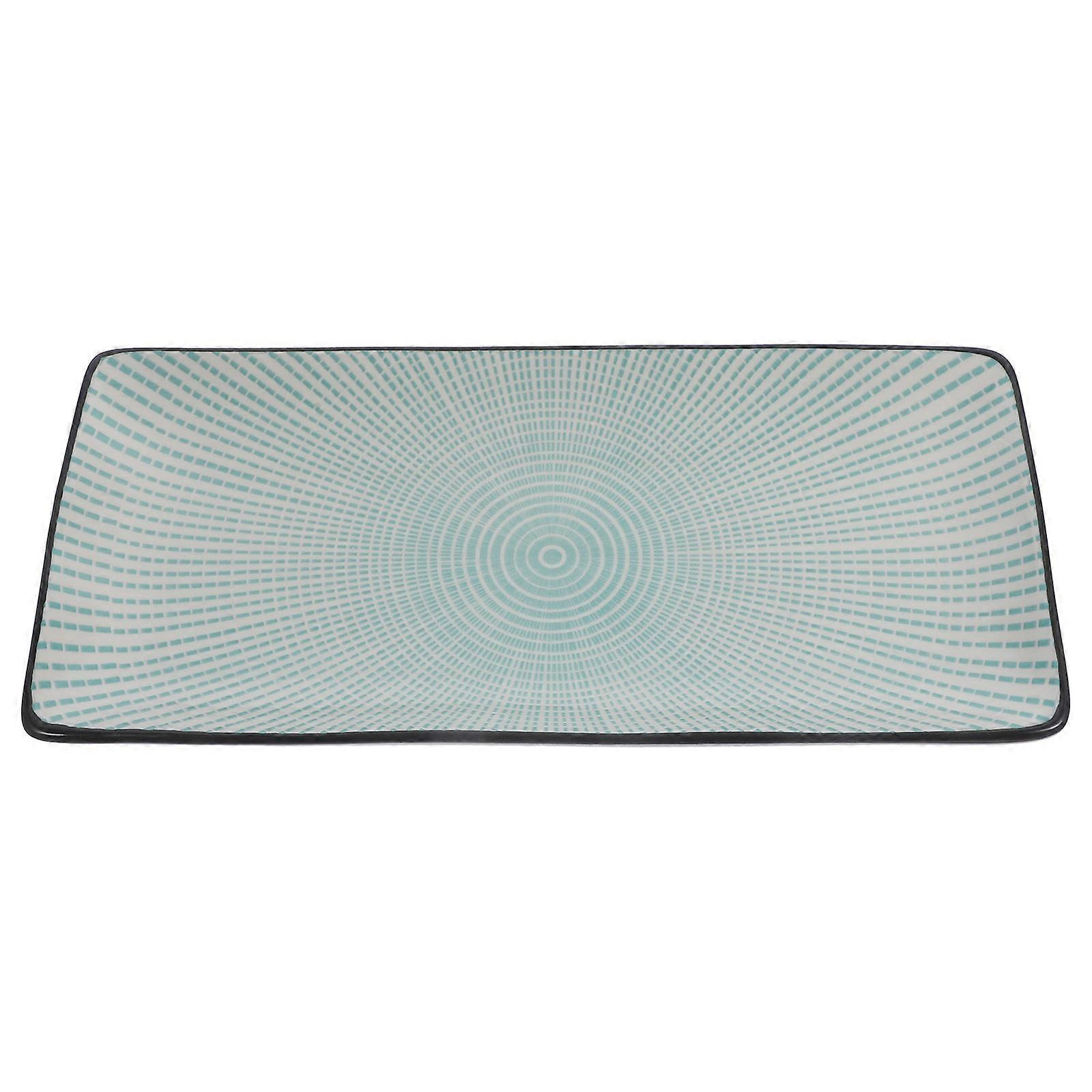 Rectangular Plate Sushi Platter Ceramic Serving Tray for Kitchen 1Pcs