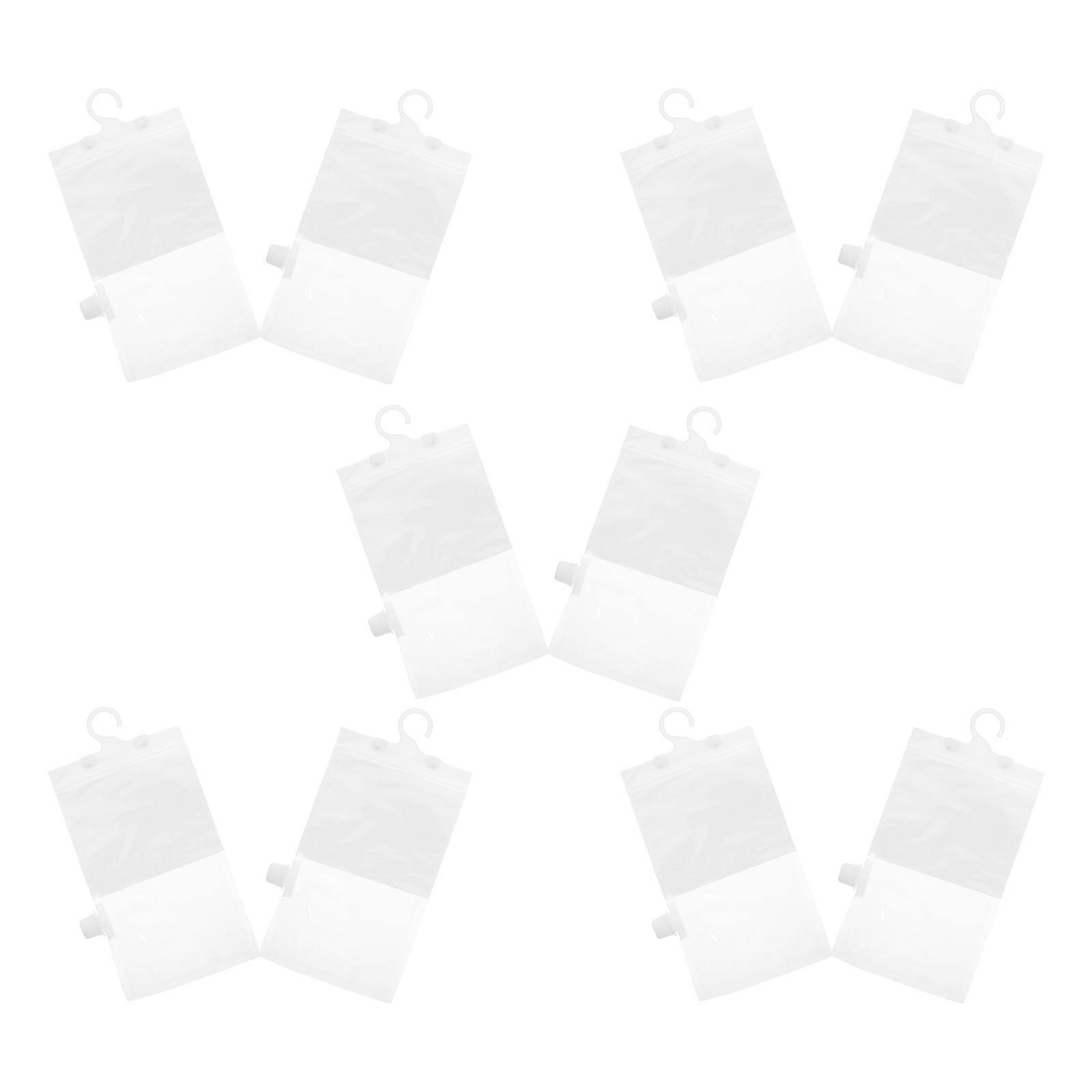 10Sets Hangable Reusable Dehumidifier Bags for Humidity Control Use