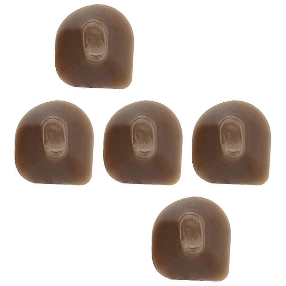 Flute Mute Bricks 5Pcs Professional Button Pads Light Brown for Performance