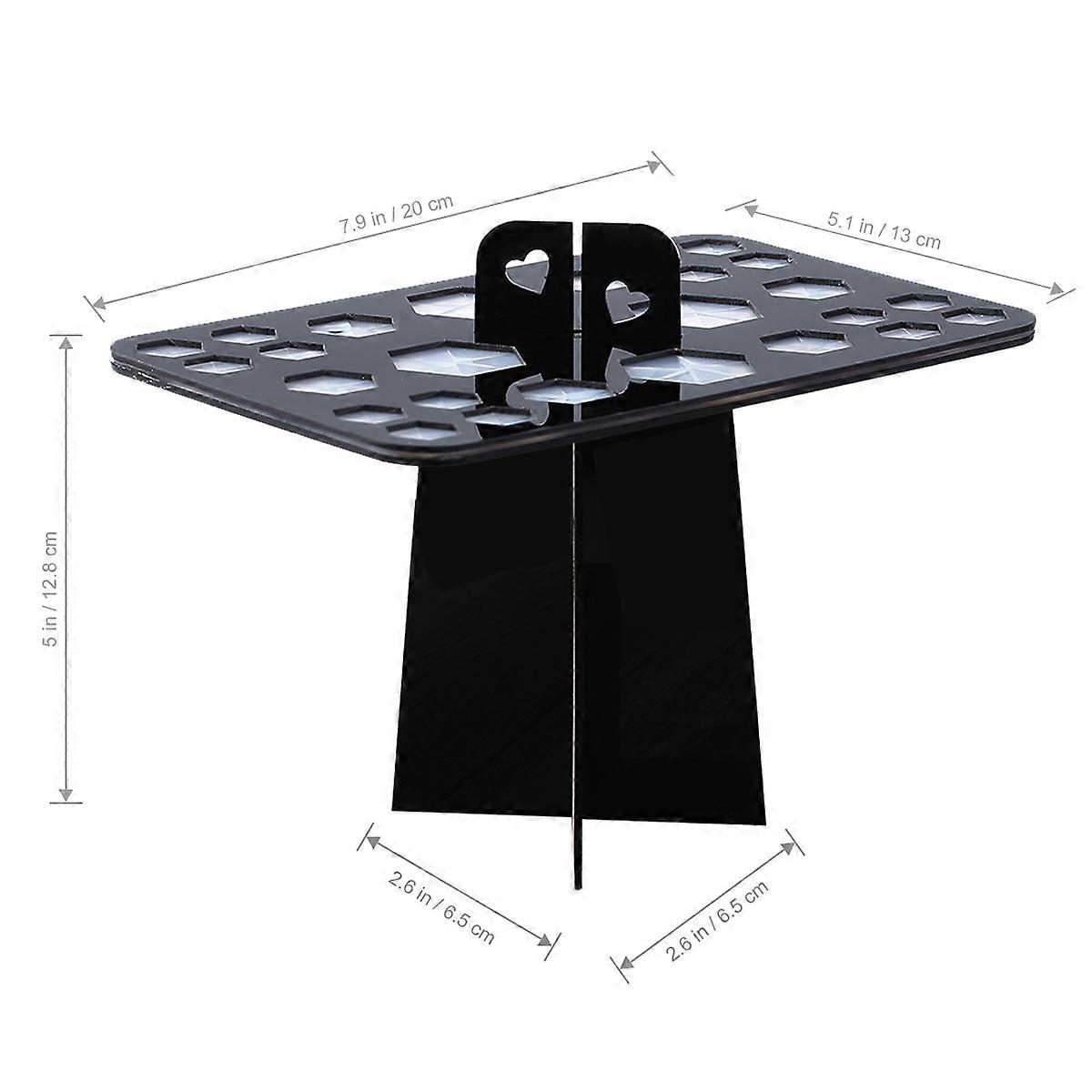 Makeup Brush Rack Cosmetic Brush Holder for Air Drying Folding Stand