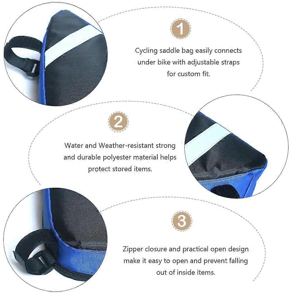 Cycling Strap Saddle Bag for Bike Use with Adjustable Straps