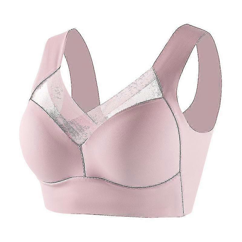 Womens Wireless Bra, Full-coverage Pullover Stretch-knit Bra, Smoothing T-shirt Bra 25-26