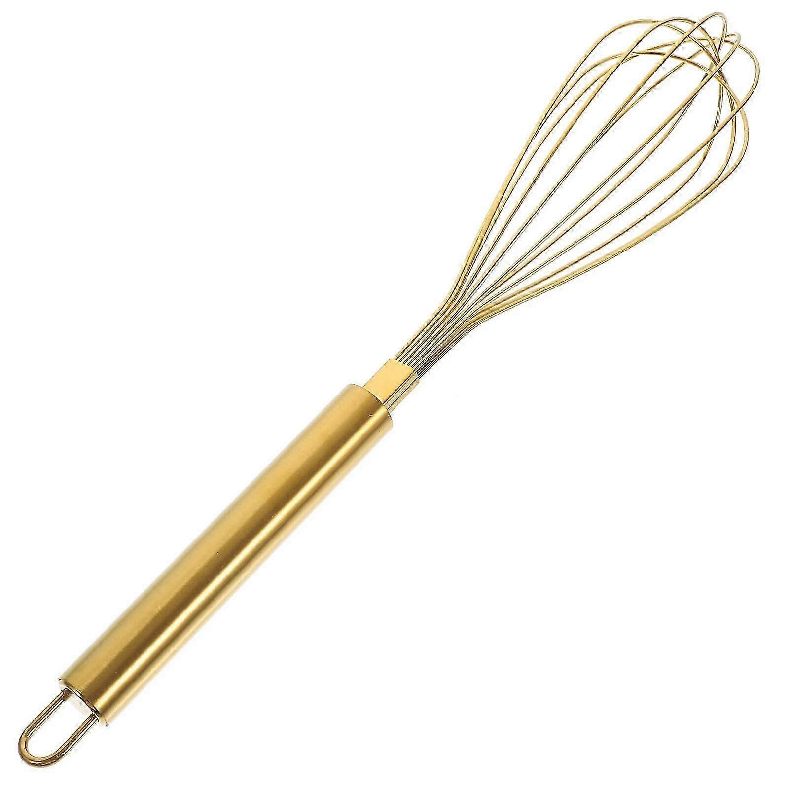2026 Golden Manual Egg Whisk, Multi-Use Mixing Tool for Cooking
