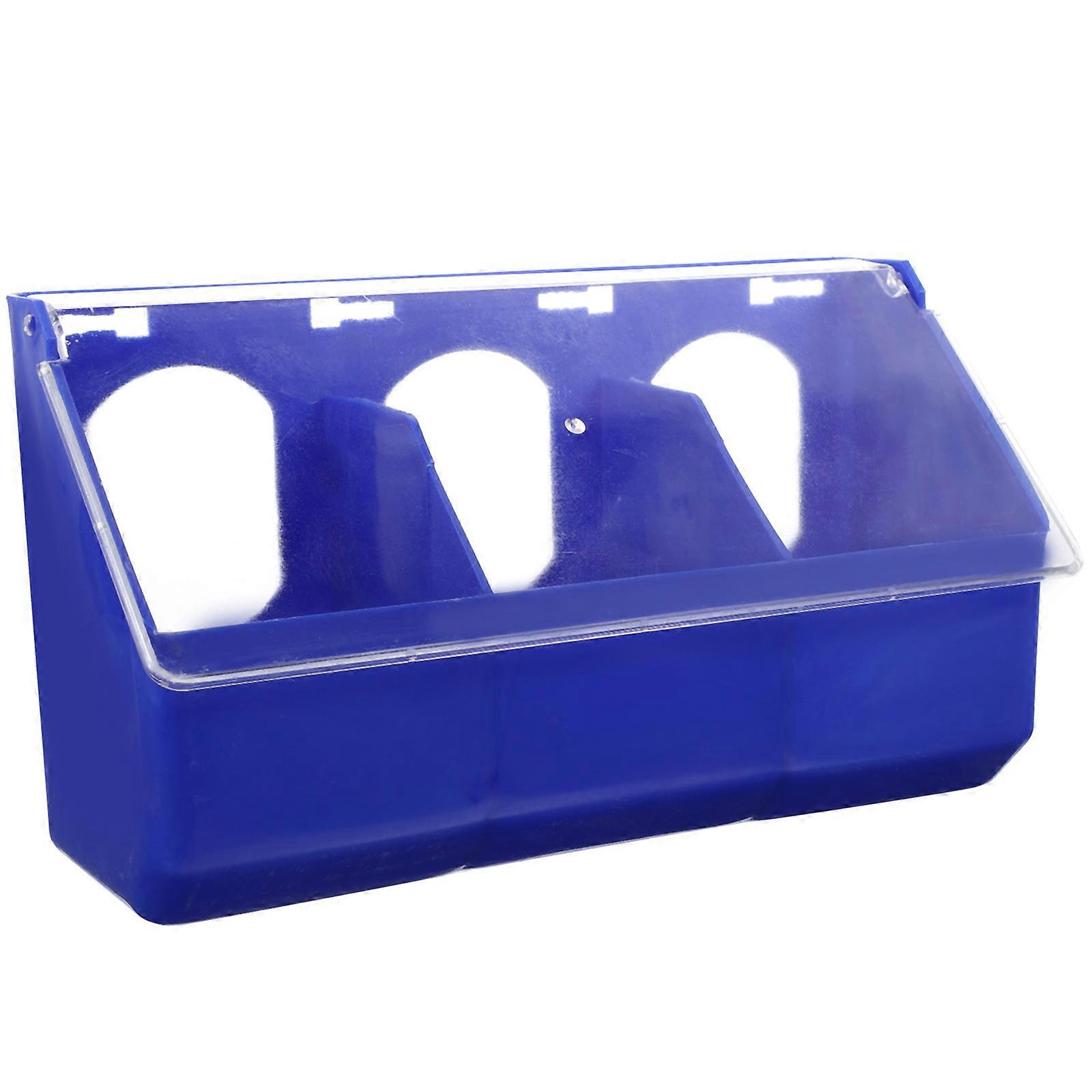 Green Plastic Quail Feeder Bird Feeder for Storage 1 Piece