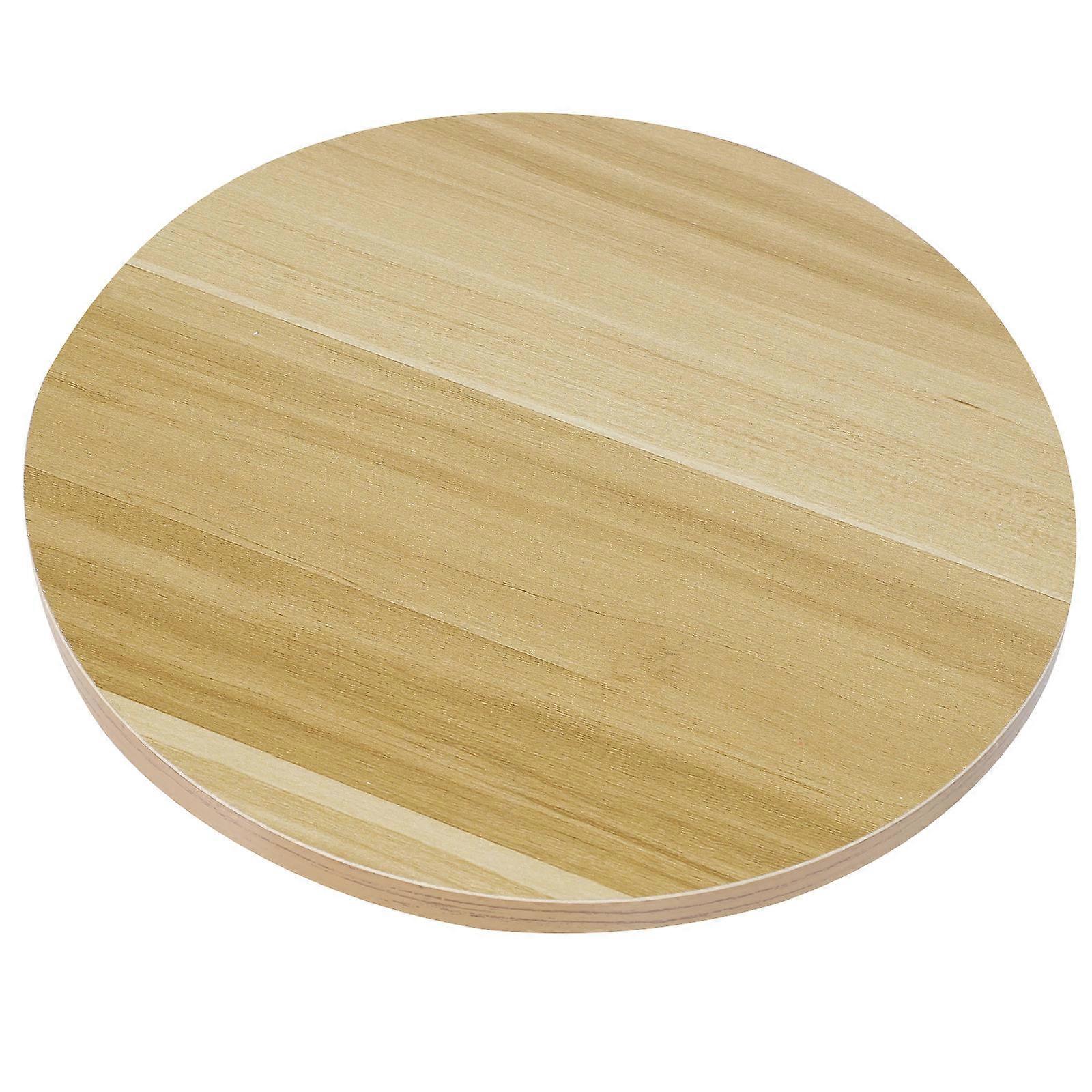 Turntable for Dining Table Swivel Serving Tray Round Natural Wood 1Pack