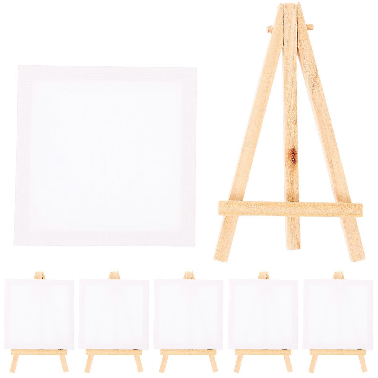 Delicate Mini Easel Mini Canvas 3Sets for Decorative Canvas Painting
