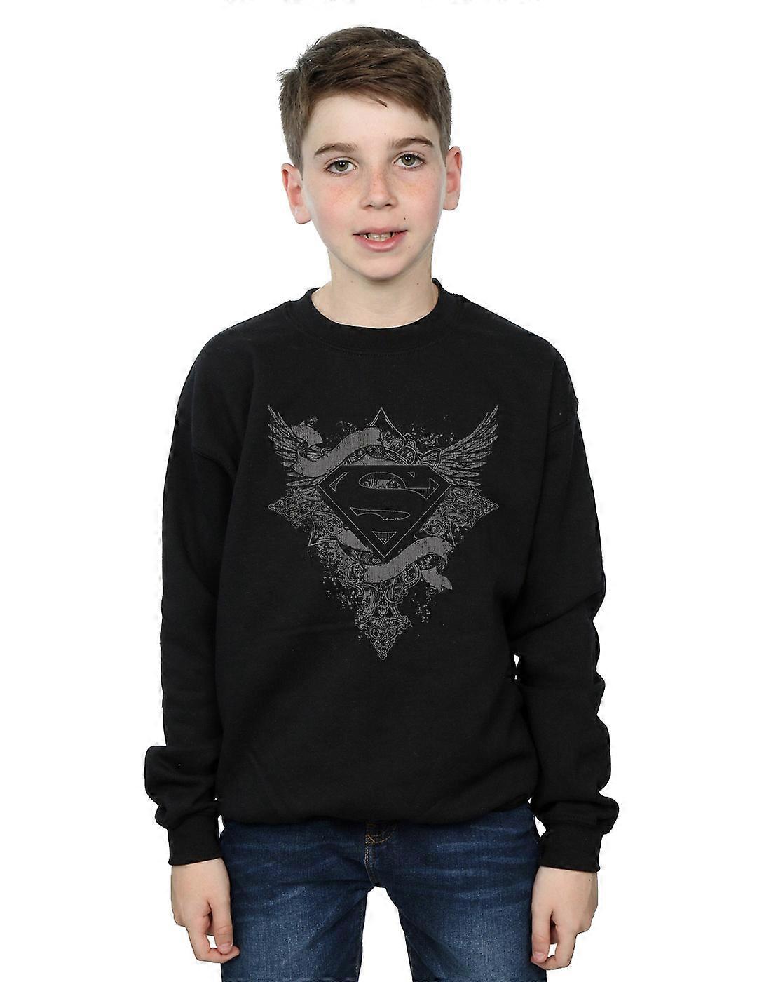 DC Comics Boys Superman Wings Logo Sweatshirt