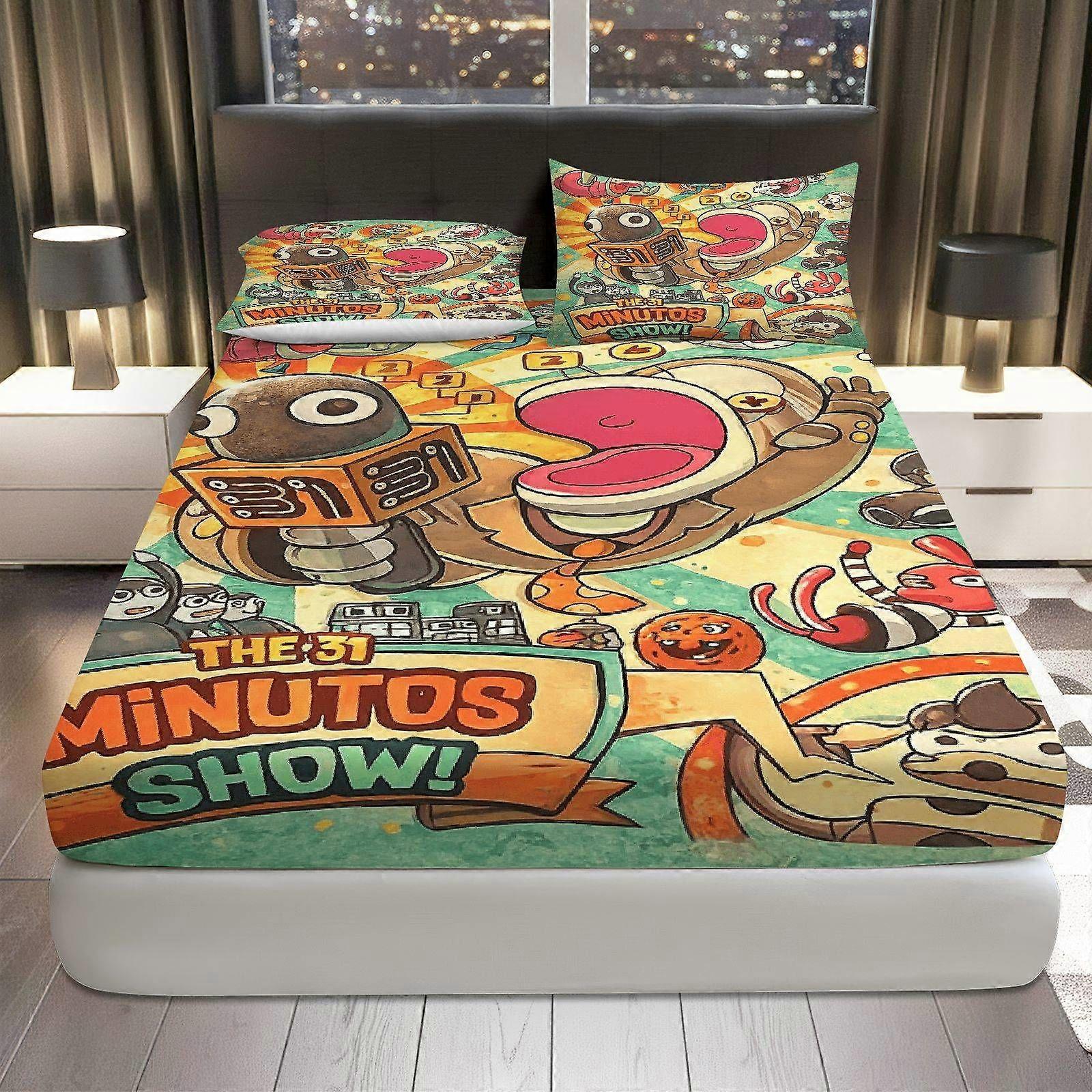 3pcs Robot Colorful Fitted Sheet Set  Coreless Room Theme