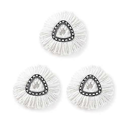 Spin Mop Replacement Heads 3 Pack, Microfiber Refills for Floor Cleaning, Machine Washable