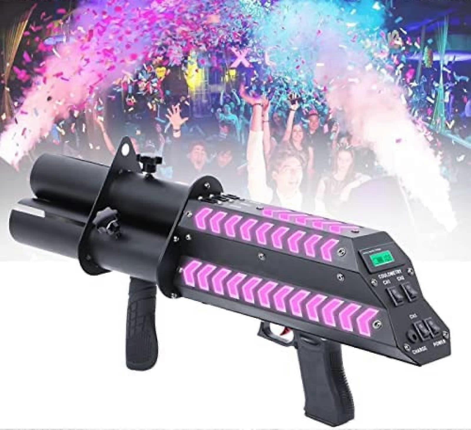 Wireless Confetti Cannon with 10m  Spray, MultiColor Effect for Weddings and Stage Events