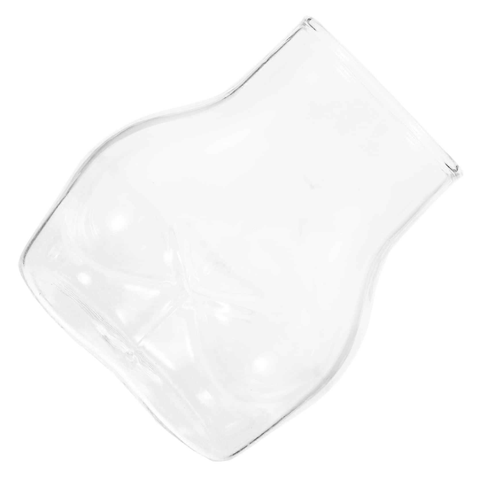 Glass Drinking Cup with Unique Butt Design, Stackable, Durable Glass for Wine and Cocktails