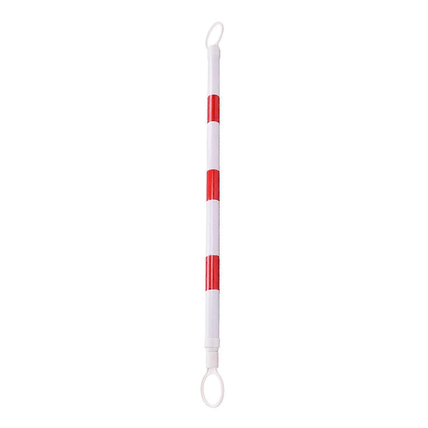 Retractable Traffic Cone Bar with Reflective Safety Design, Extendable Barrier Pole for Crowd Control (Red)