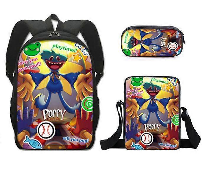 Fortnite Fortnite Backpack Large Capacity Three-piece Set Peripheral Backpack Student School Bag