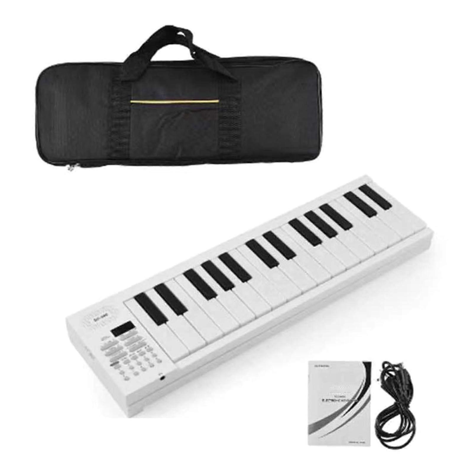 Foldable 61 Key Piano Keyboard with LED Display, USB Charging, Multiple Tones for Travel
