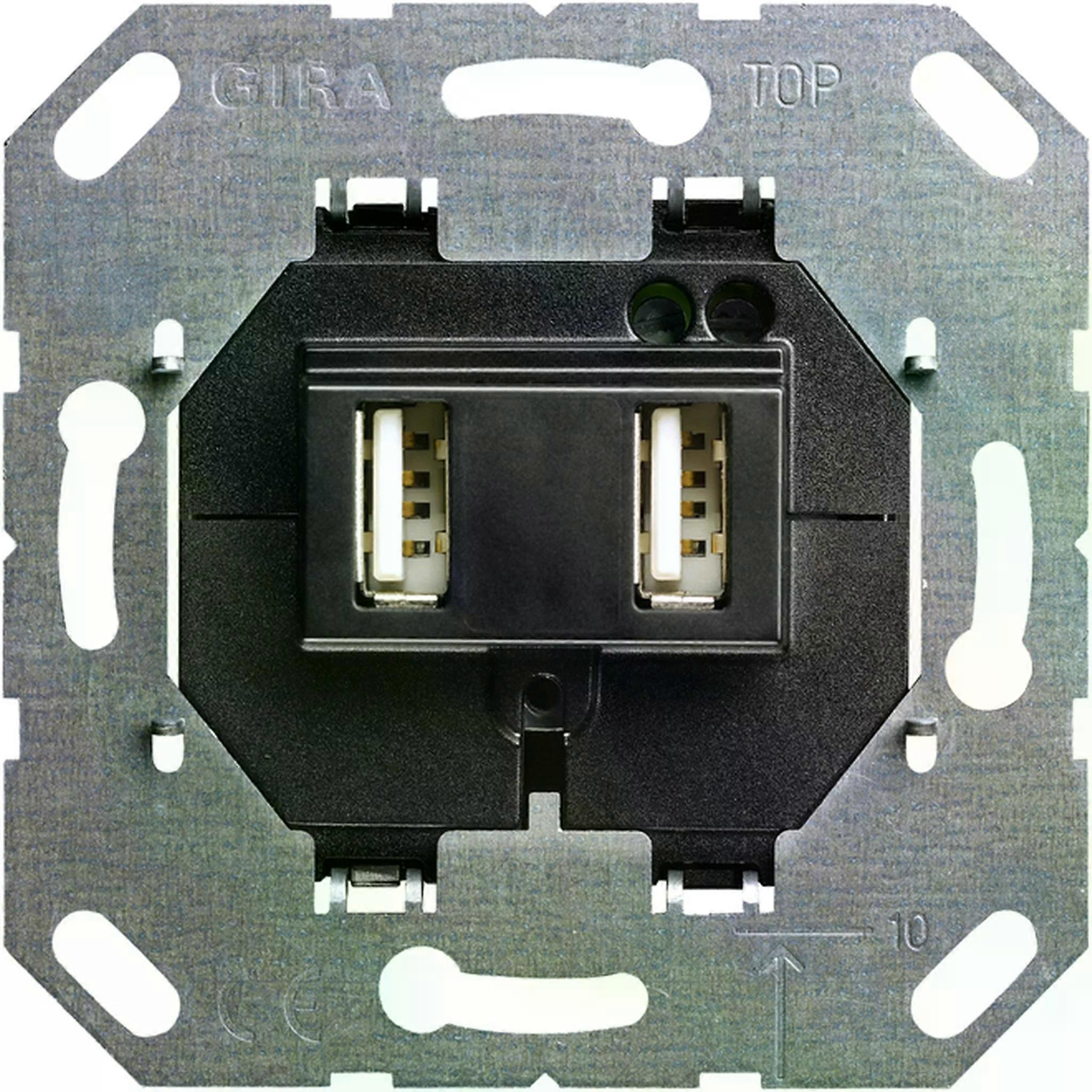 Gira USB-Spannungsversorgung 2f Typ A/A Einsatz