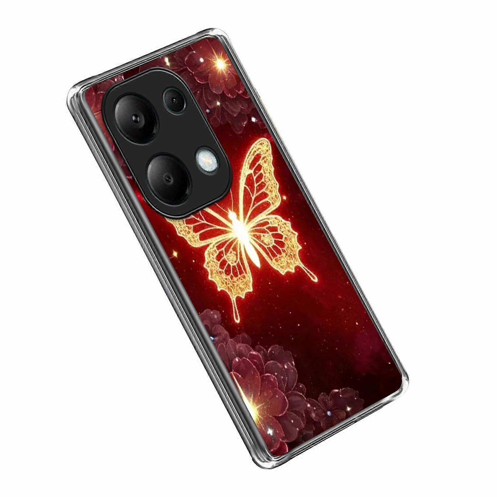 For Xiaomi Redmi Note 13 Pro 4G Case IMD Pattern Printed Shockproof TPU Phone Cover