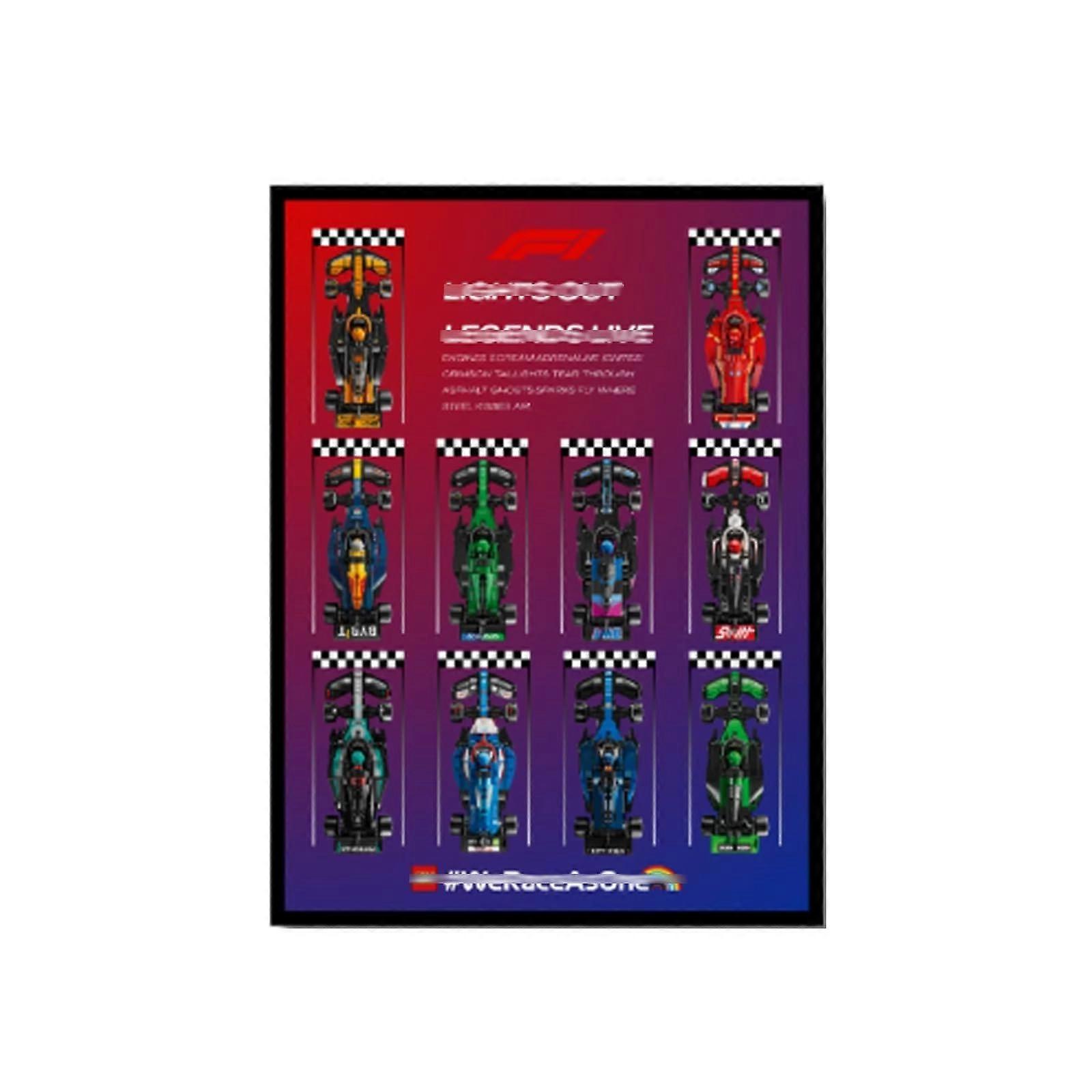 F1 Display Case Solid Wood Wall Mount Board for  7724277251 Racing Car Models 23.6x31.5