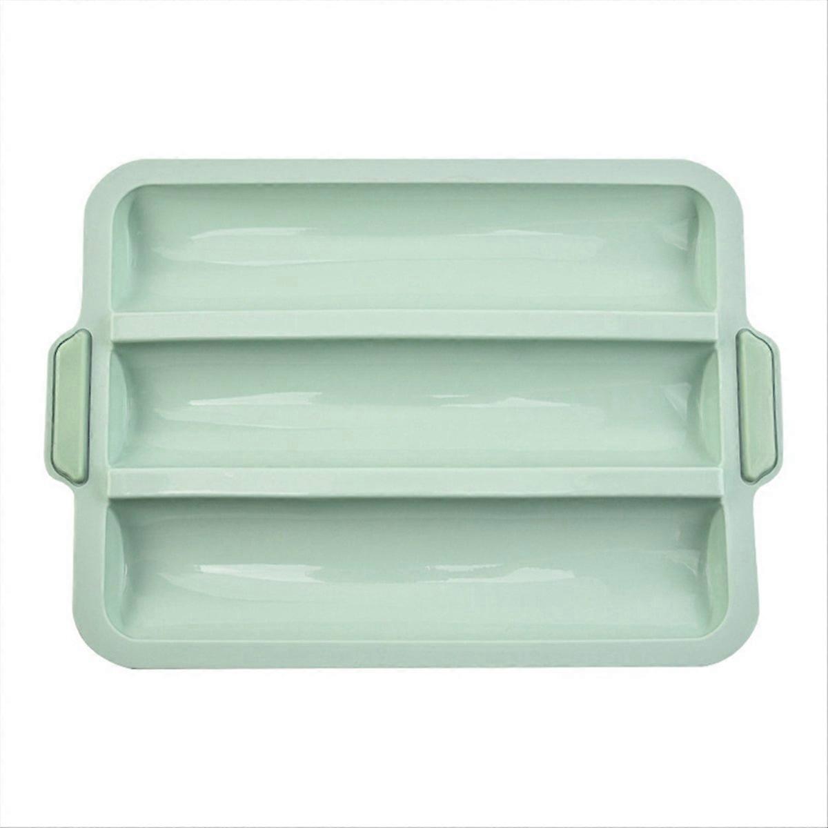 Silicone Mold Baking Nonstick Cake Mold,3-Grid Cake Mold