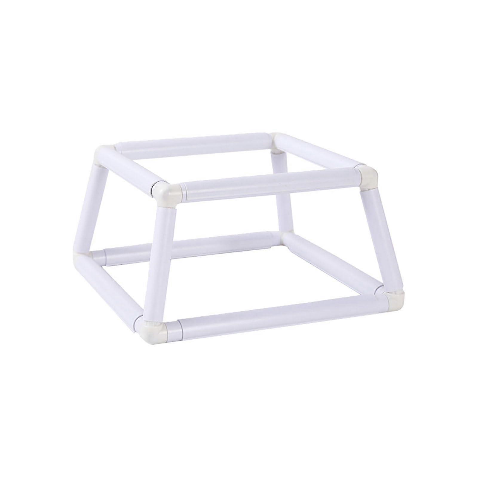 Square Embroidery Hoop with Double Layer Quilting Frame and Secure Clip for Easy Quilting Setup