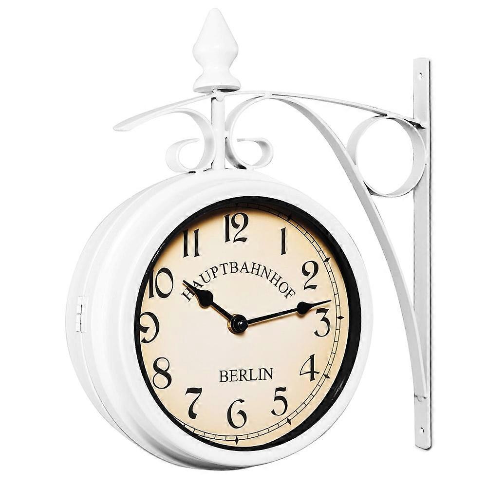 Vægur til togstationen, hvidt