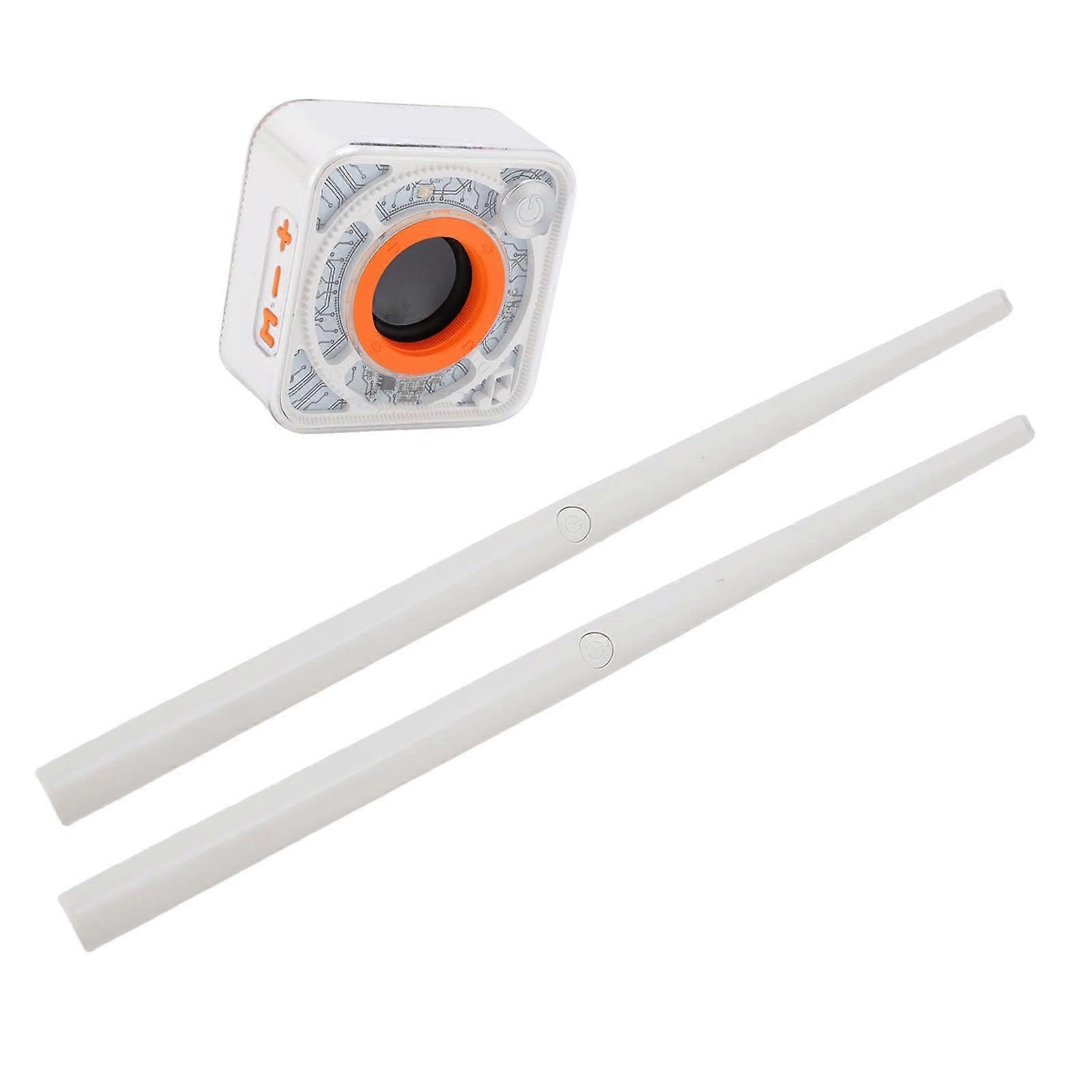 Electronic Drum Set with Motion Sensing Air Drum Sticks, TypeC Rechargeable, BuiltIn Speaker