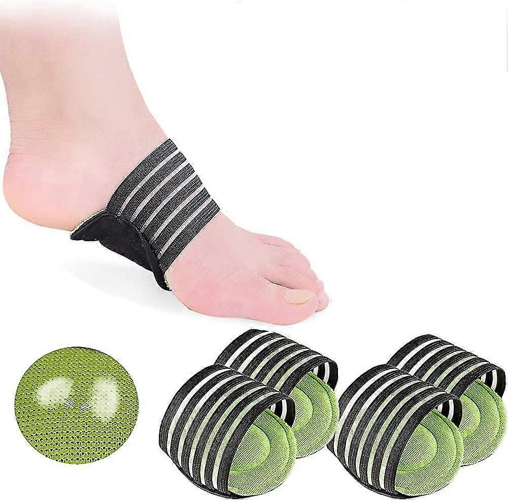 2 Pairs Extra Thick Cushioned Compression Arch Support With  More Padded Comfort Gift