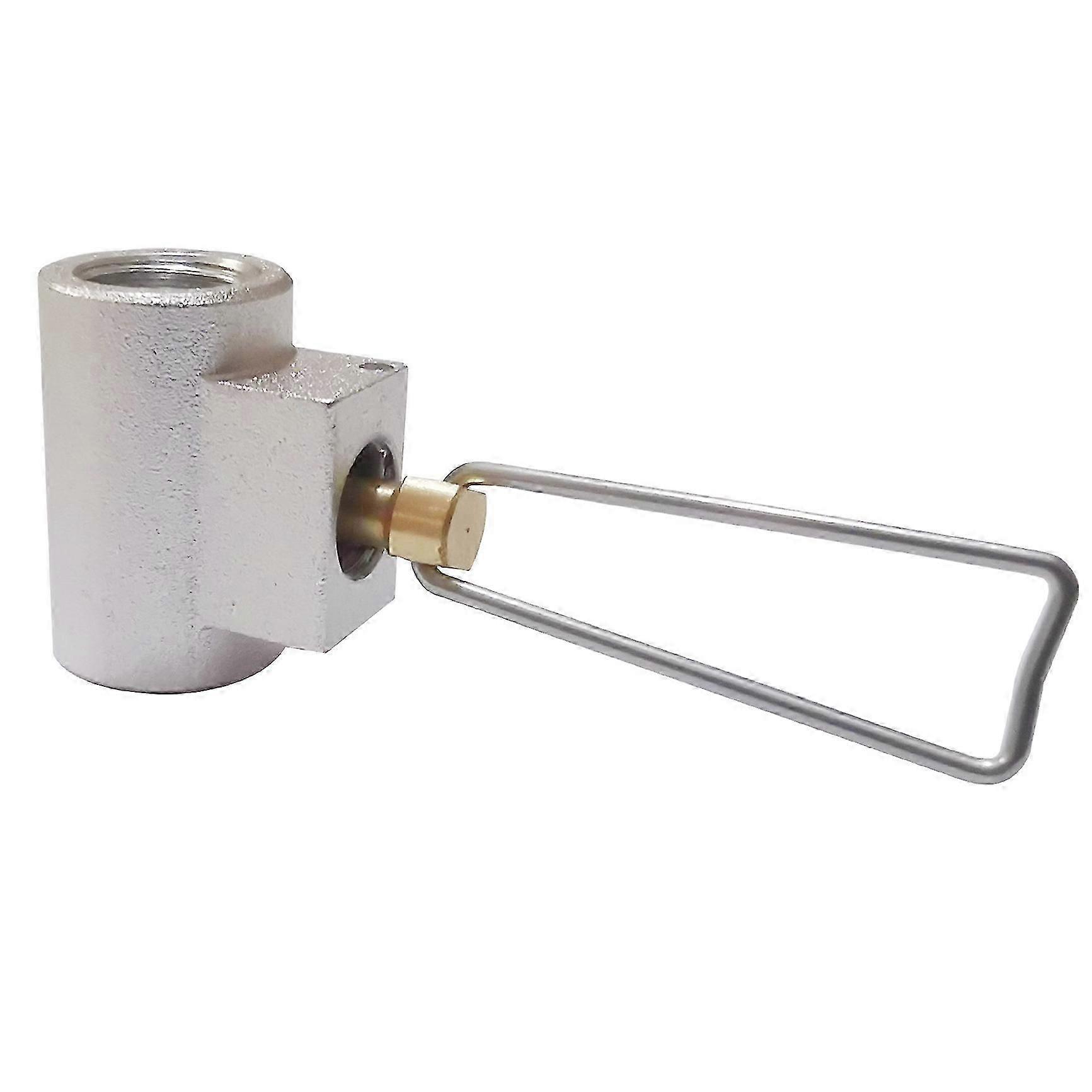 Propane Tank Refill Adapter for Camping & Outdoor Use (Silver)