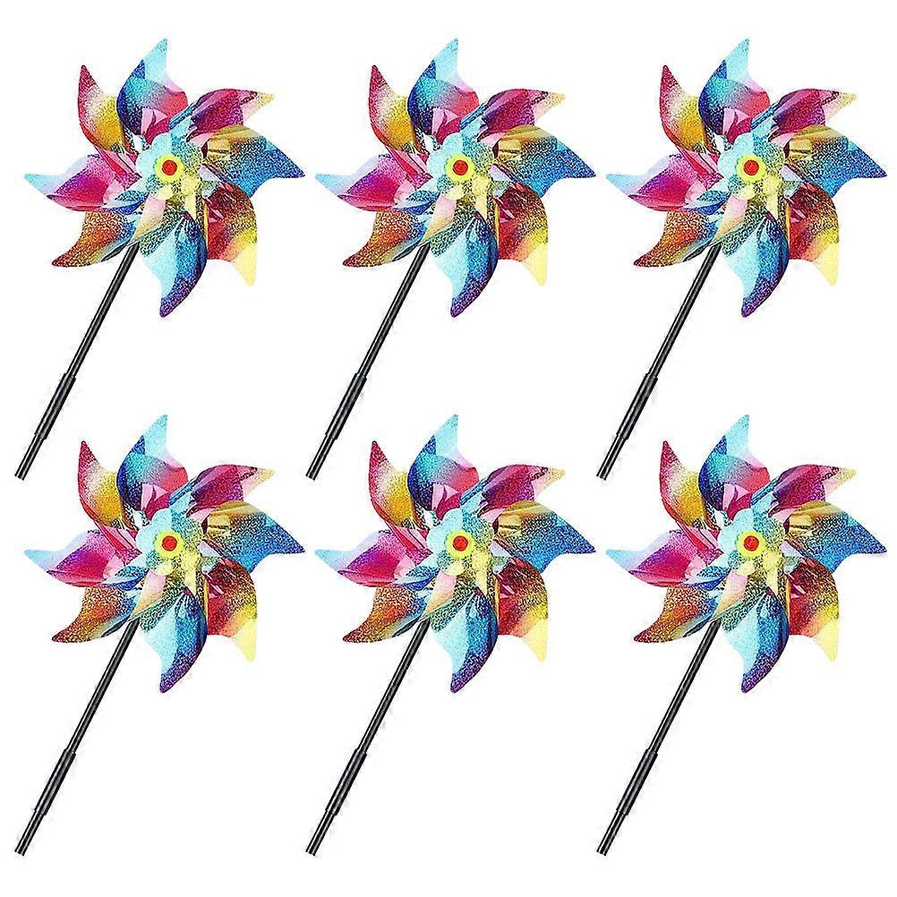 Yard Wind Spinner Decorative Pinwheels for Bird Control 30Pcs