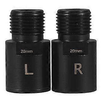1Paar fietspedaalverlengers: stalen fietspedaaladapter verlengde spindelfiets Heavy Duty stalen verlenger accessoires