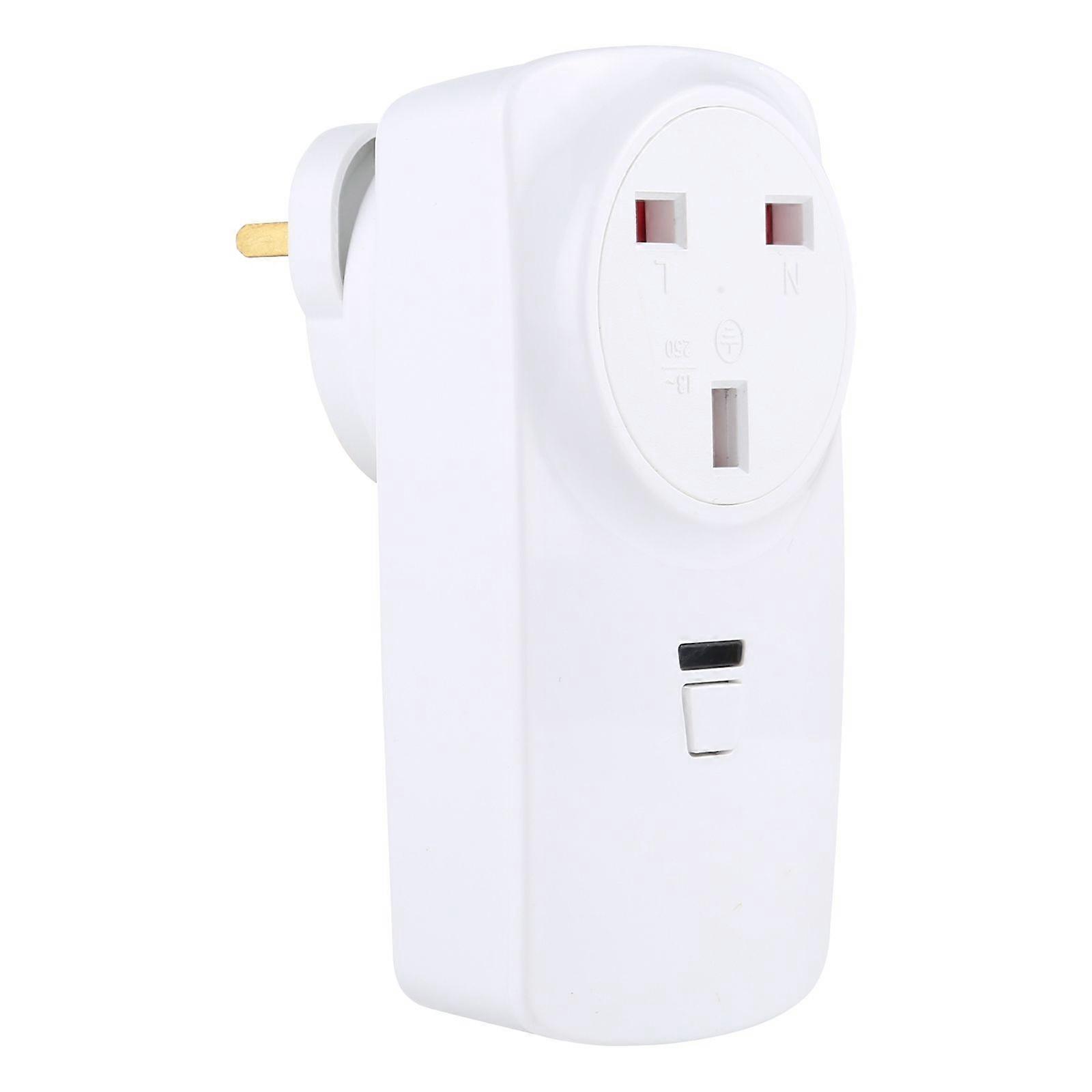 220V Smart Wireless Remote Control Socket with Remote Control, Plug Type: UK Plug