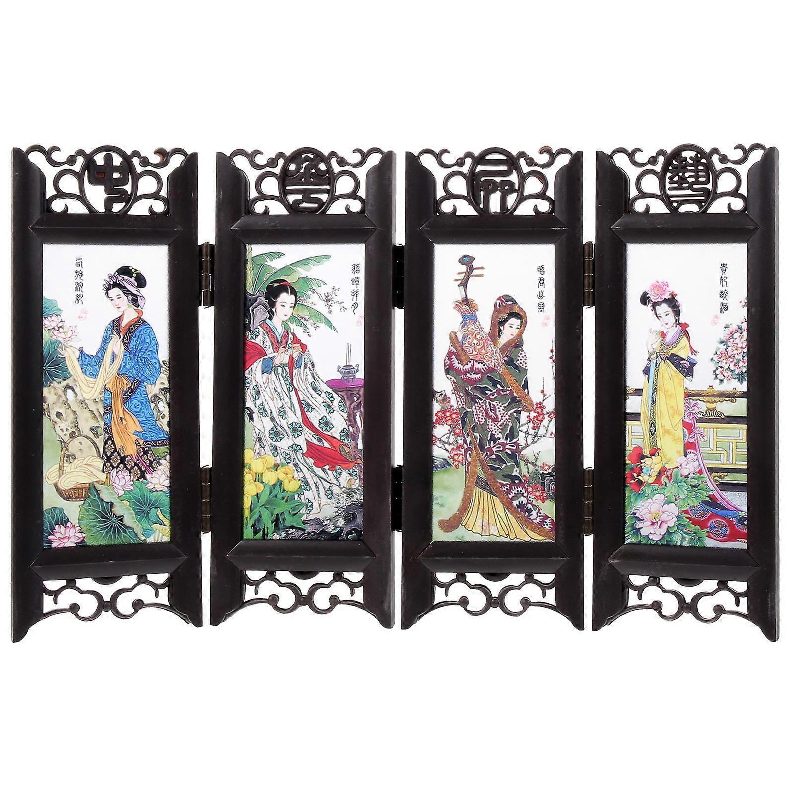 Four Great Folding Screen Divider for Decoration