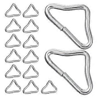 Fivelas triangulares de metal para trampolim portátil (50 peças)