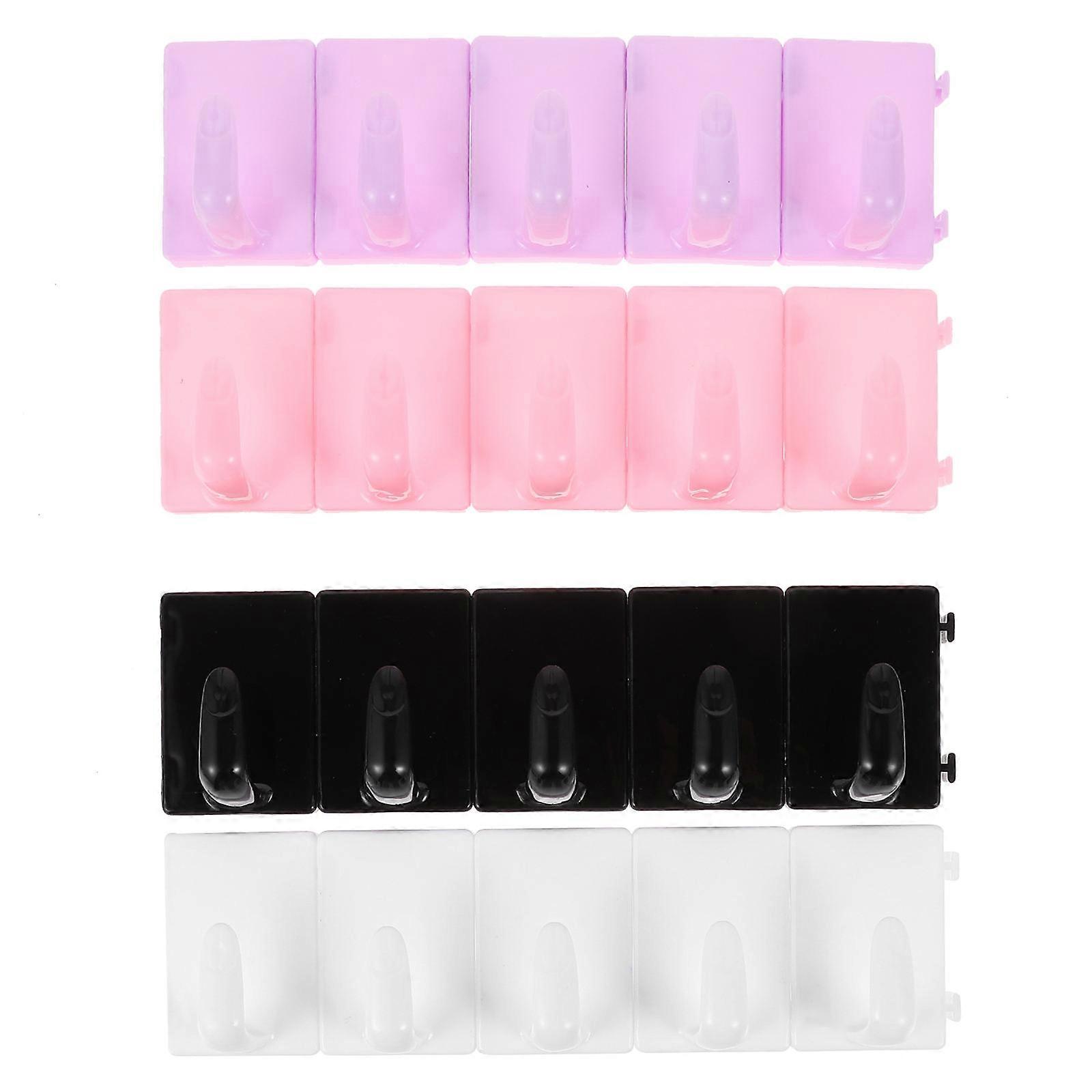 Nail Tip Holders Plastic Bases for Manicure Function 4Pcs Nail Supports