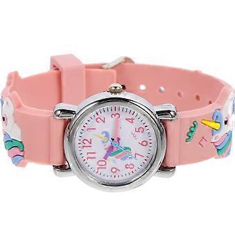 Kinderarmbanduhr aus Silikon mit Cartoon-Einhorn-Motiv für Schüler