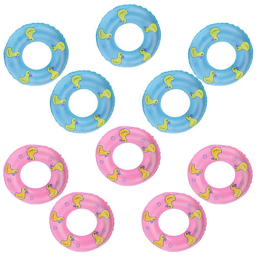 Float Ring Durable Swim Ring for Swim 10Pcs Mini Inflatable Accessories