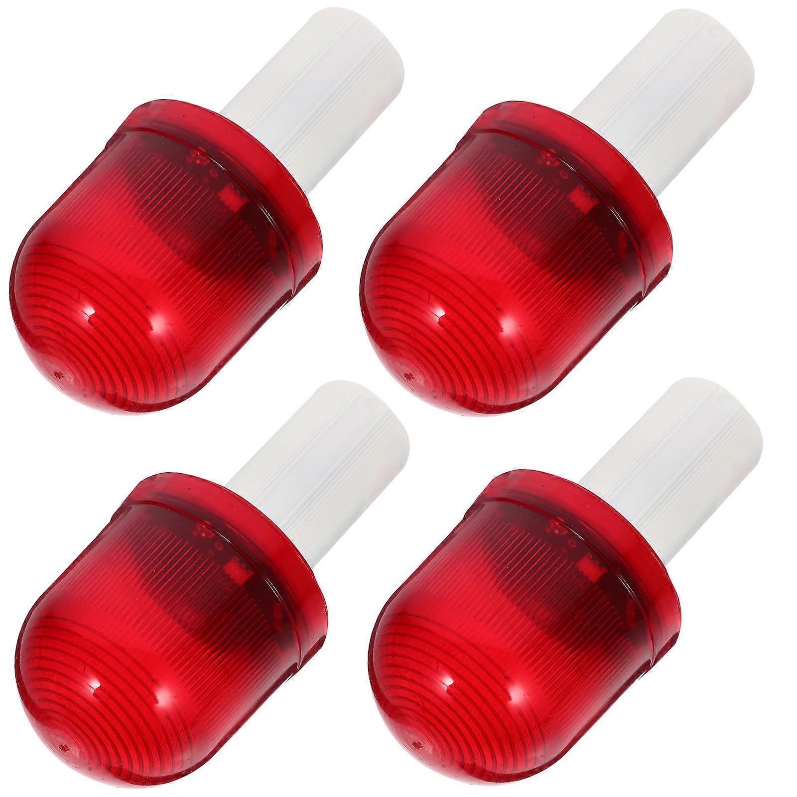 Red Traffic Cone Lights Warning Function 12Pcs Emergency Flashing Lights