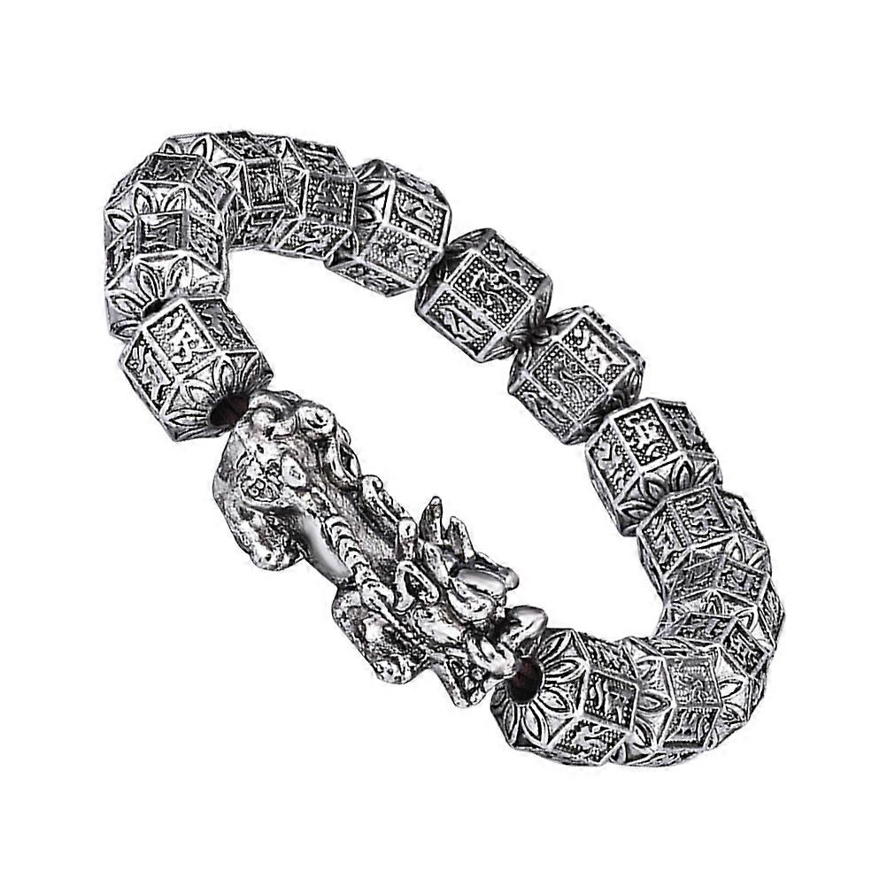 Silver Wealth Prosperity Bracelet for Men